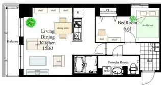 エスティメゾン高円寺【3階】の間取り