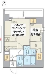 クレストコート江古田【3階】の間取り