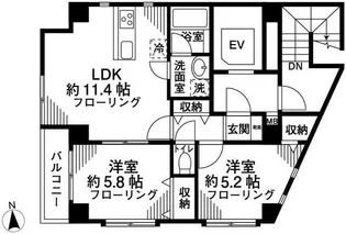 プレミール中野【7階】の間取り