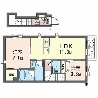 Dreamio【0202号室】の間取り