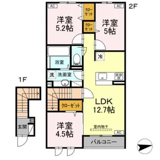 ベラ フェリシア【2階】の間取り