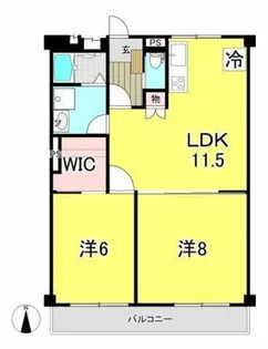 グリーンパークみその【6階】の間取り