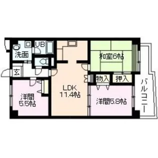 サンマグノリア【2階】の間取り