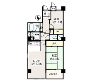パステル中野【3階】の間取り