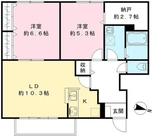 パインリーフ【1階】の間取り
