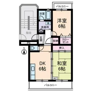 クレール18【2階】の間取り