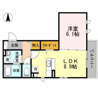 ハイムクライスⅡ【2階】の間取り