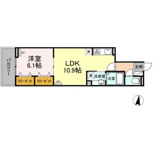 アンジュール大谷口【2階】の間取り