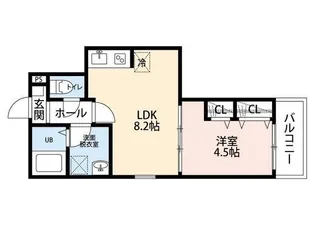 Charites三鷹【103号室】の間取り