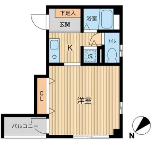 アメニティーTOA【1階】の間取り