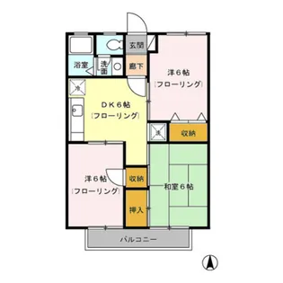 エミネンス 壱・弐番館【1階】の間取り