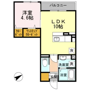 ラ・ジュネス【2階】の間取り