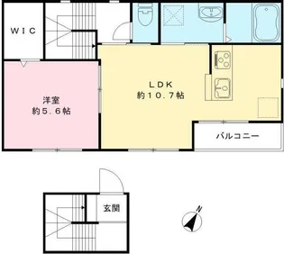 ホワイトテラス【2階】の間取り
