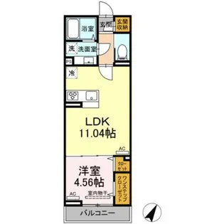 エクセリア赤塚【2階】の間取り