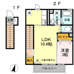 サロン デュ ノール【2階】の間取り