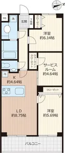 Beverly Homes 豊島園【1階】の間取り