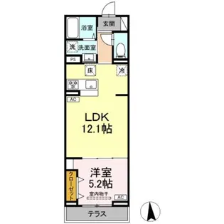 セレスティア高島平Ⅲ【1階】の間取り