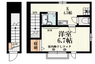 メゾンドゥパピヨン【2階】の間取り