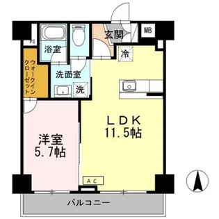 フォーリア井荻【4階】の間取り