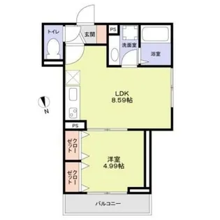 ラリュール鷺宮【3階】の間取り