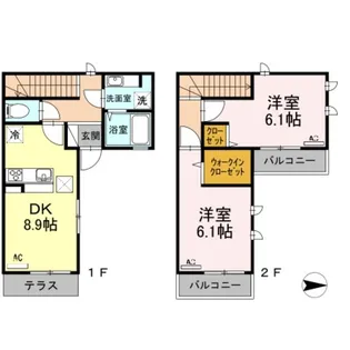アヴァンセⅠ【1号室】の間取り
