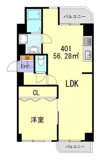 エイタイマンション【4階】の間取り