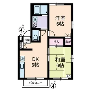 エステートピア・u8号棟【2階】の間取り