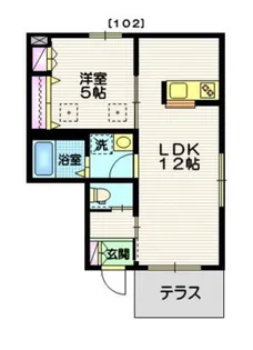 メゾン ティアラ【1階】の間取り