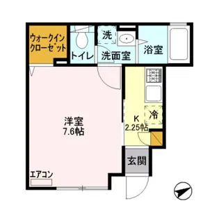 ヴェル ドミール【02号室】の間取り