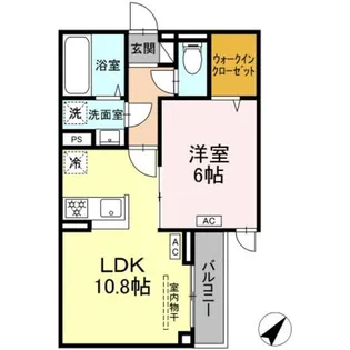 セレスティア南田中【3階】の間取り
