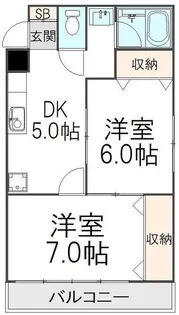 宇佐見マンション【101号室】の間取り