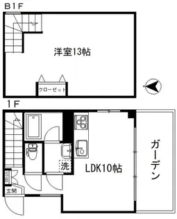 エルシオン【1階】の間取り