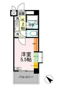 クレール中台【5階】の間取り