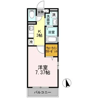 ウィル サクシード【3階】の間取り