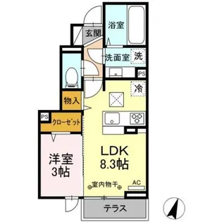 サフィール富士見台【1階】の間取り