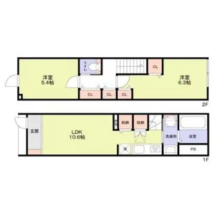 Forest Terrace Iogi【1階】の間取り