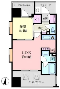 グローベル ザ・スイート中村橋駅前【2階】の間取り