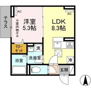 グラナーデ南田中【1階】の間取り