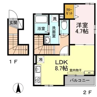 カーサTY【2階】の間取り