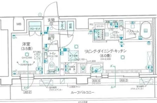 デュオステージ武蔵関【6階】の間取り