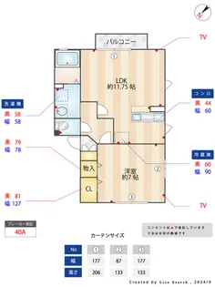 アイリス田無AB【2階】の間取り