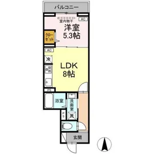 セレスティア早宮【2階】の間取り