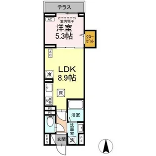 セレスティア早宮【1階】の間取り
