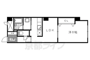 パインベルテ御陵【303号室】の間取り