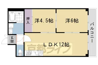 エクセルコート高辻西【4階】の間取り