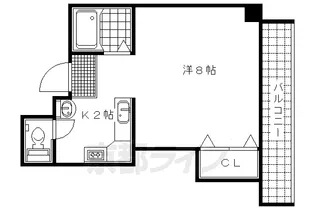 1Kの間取り画像