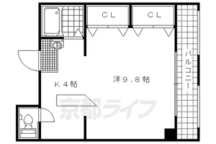 1Rの間取り画像