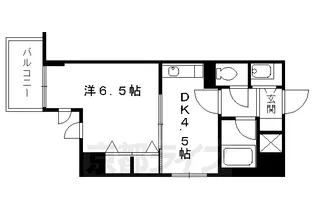 1DKの間取り画像