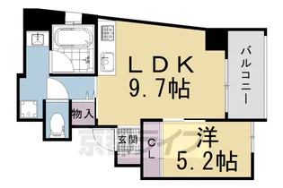 ベルビュー西陣【304号室】の間取り