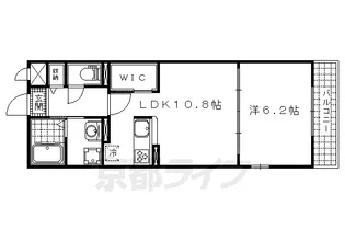 京都府京都市山科区東野八反畑町【マンション】の間取り